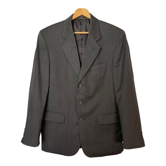 Oleg Cassini Men’s Gray 3-Button Wool Suit Jacket Blazer – Size 38R – Costa Rica - Picture 3 of 15